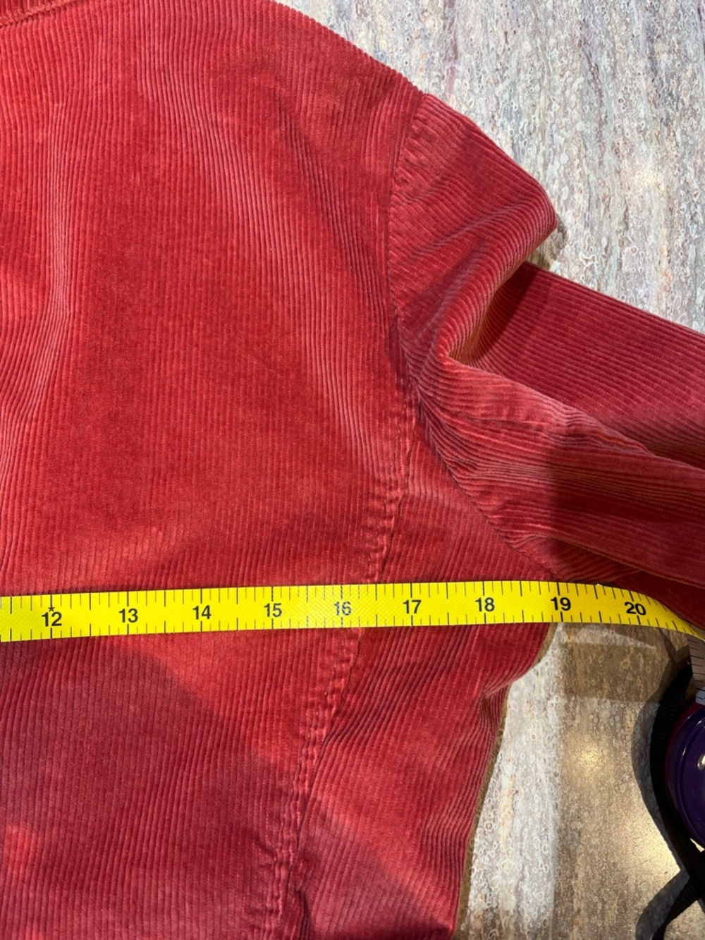 Talbots Raspberry Corduroy Cotton short shaped Jacket 10P - Picture 10 of 12